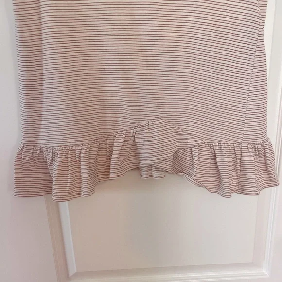 Ten Sixty Sherman Striped Ruffle Tee - Picture 3 of 6
